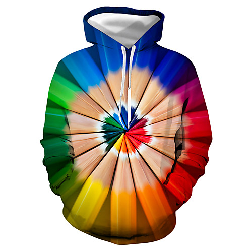 

Men's Pullover Hoodie Sweatshirt Graphic Daily Club 3D Print Casual Hoodies Sweatshirts Blue