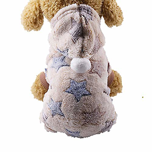 

puggy clothes, autumn stylish pet dog warm clothes puppy jumpsuit hoodie coat doggy apparel hoodies costume apparel (yellow)