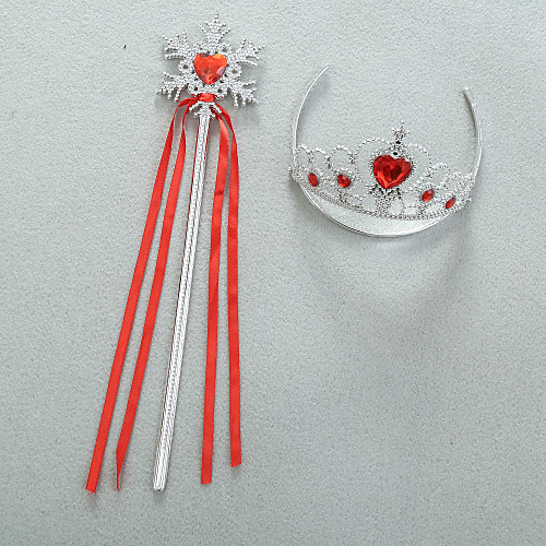 

Princess Halloween Props Girls' Movie Cosplay Cosplay Halloween Purple Blue Pink Tiaras Wand Christmas Halloween Plastics