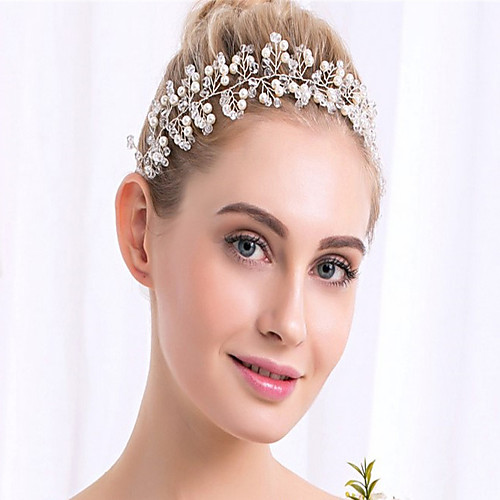 

Crystal / Imitation Pearl / Alloy Headdress with Crystal / Imitation Pearl 1 Piece Wedding Headpiece