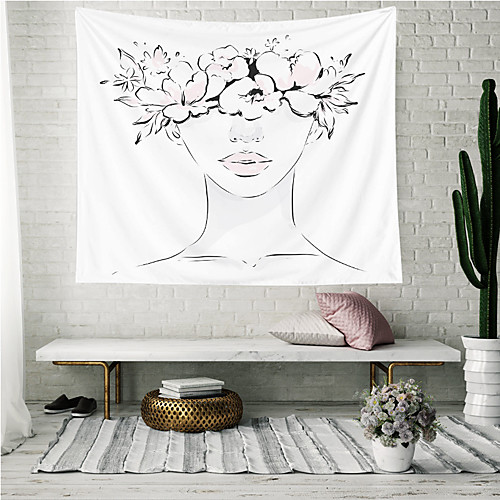 

Wall Tapestry Art Decor Blanket Curtain Picnic Tablecloth Hanging Home Bedroom Living Room Dorm Decoration Polyester Beauty Person Stick Figure Views