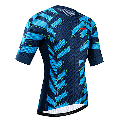 

21Grams Women's Short Sleeve Cycling Jersey Blue Bike Jersey Top Mountain Bike MTB Road Bike Cycling UV Resistant Breathable Quick Dry Sports Clothing Apparel / Stretchy