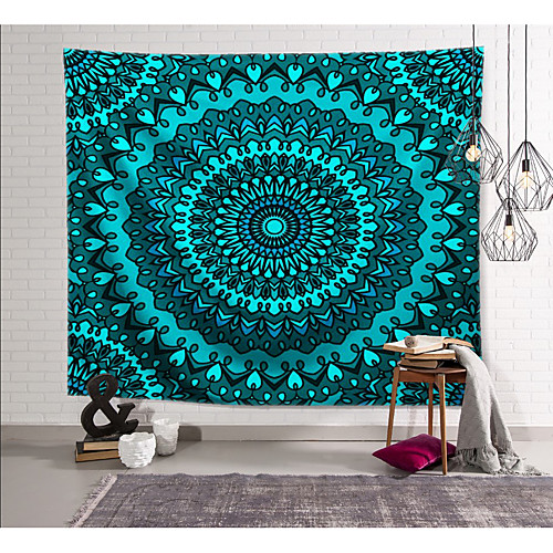 

Wall Tapestry Art Decor Blanket Curtain Hanging Home Bedroom Living Room Dorm Decoration Polyester Green Mandala View Indian