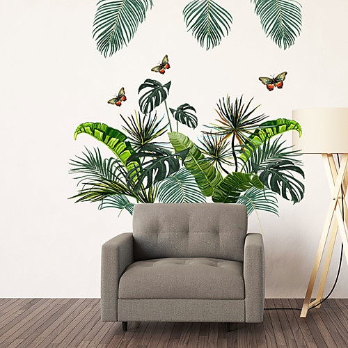 

WallDecals Decor Vinyl DIY Green Tree Leaves Wall Stickers Removable Waterproof Wallpaper Decals Art Easy Peel & Stick for Kids Room Living Room Bedroom 6090CM