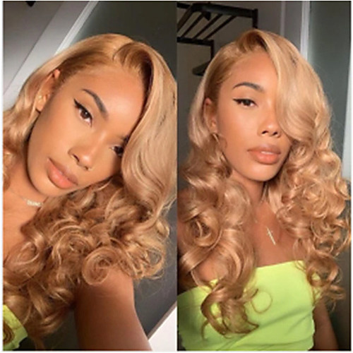 

Synthetic Wig Curly Deep Wave Asymmetrical Wig Long Blonde Synthetic Hair Women's Classic Cool Blonde