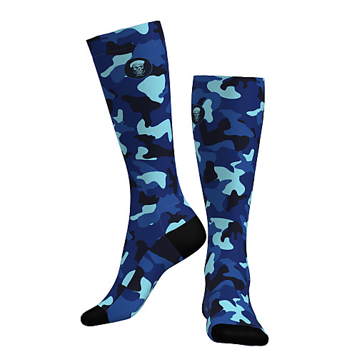 

Compression Socks Long Socks Over the Calf Socks Athletic Sports Socks Cycling Socks Women's Men's Bike / Cycling Breathable Soft Comfortable 1 Pair Camo / Camouflage Cotton Blue S M L / Stretchy