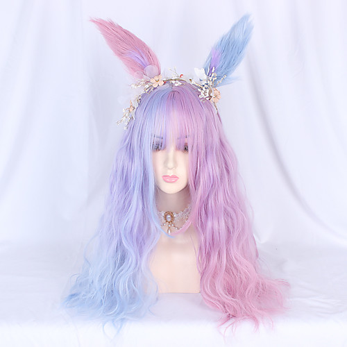 

No Blushing Pink Sweet Lolita Ōji Lolita (Boystyle) Lolita Lolita Wig 65 inch Cosplay Wigs Fashion Wig Halloween Wigs