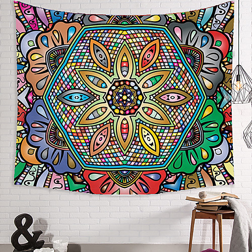 

Wall Tapestry Art Decor Blanket Curtain Picnic Tablecloth Hanging Home Bedroom Living Room Dorm Decoration Polyester Novelty Colored Eyes Flower