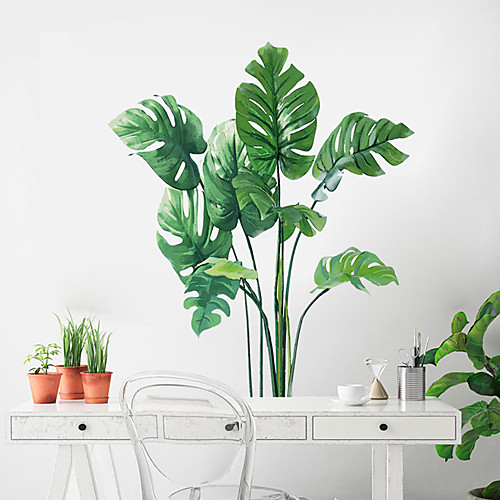 

Floral / Botanical Wall Stickers Plane Wall Stickers Decorative Wall Stickers, PVC Home Decoration Wall Decal Wall Decoration 1pc 7060cm