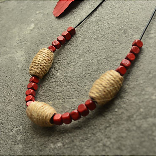 

Choker Necklace Beaded Necklace Chains Women's Resin Unique Design Trendy Romantic Boho Cute Cool Red 90 cm Necklace Jewelry for Street Gift Daily Promise Festival / Long Necklace / Charm Necklace