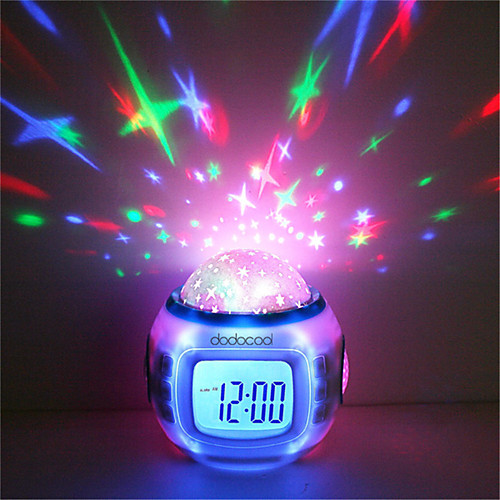 

1pcs Music Alarm Clock Sky Projector Light Staycation For Children Color-Changing Birthday Gift(Not Include Batteries)