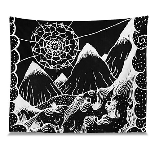 

Wall Tapestry Art Decor Blanket Curtain Picnic Tablecloth Hanging Home Bedroom Living Room Dorm Decoration Polyester Snow Mountain Peak Views