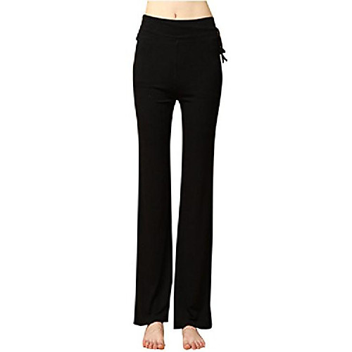 

women's modal yoga pant athletic slimming fitness lounge pants black l