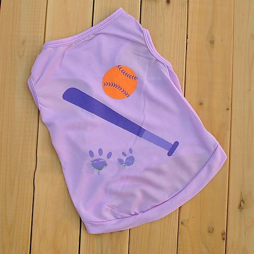 

Dog Shirt / T-Shirt Puppy Clothes Dog Clothes Puppy Clothes Dog Outfits Purple Blue Costume for Girl and Boy Dog Cotton XS S M L