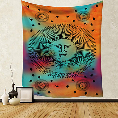 

Mandala Bohemian Wall Tapestry Art Decor Blanket Curtain Picnic Tablecloth Hanging Home Bedroom Living Room Dorm Decoration Boho Hippie Polyester Color Sun