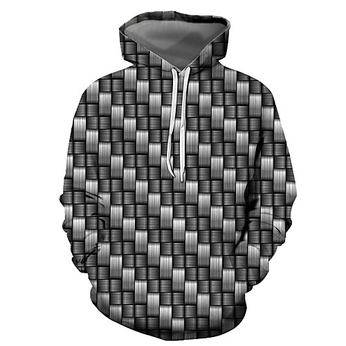 

Men's Pullover Hoodie Sweatshirt Graphic Daily Going out 3D Print Basic Casual Hoodies Sweatshirts Black
