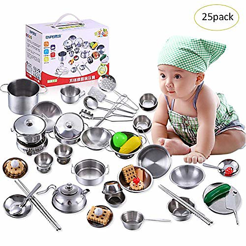 

per play house toys set super stainless steel kitchen toy sets children's play house toys for boys and girls
