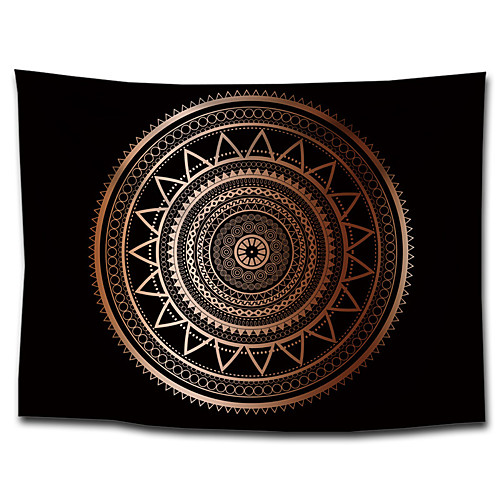 

Wall Tapestry Art Decor Blanket Curtain Hanging Home Bedroom Living Room Dorm Decoration Polyster Bohemia Indian Mandala Bohemian Psychedelic Floral Flower Lotus