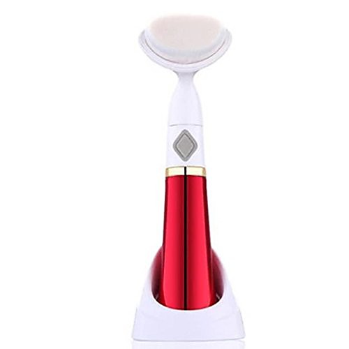 

hot electric facial brush face clean skin massage deep pore scrubber cleanser (red)
