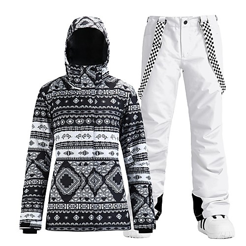 

Women's Ski Jacket with Pants Skiing Snowboarding Winter Sports Waterproof Windproof Warm 100% Polyester Clothing Suit Ski Wear