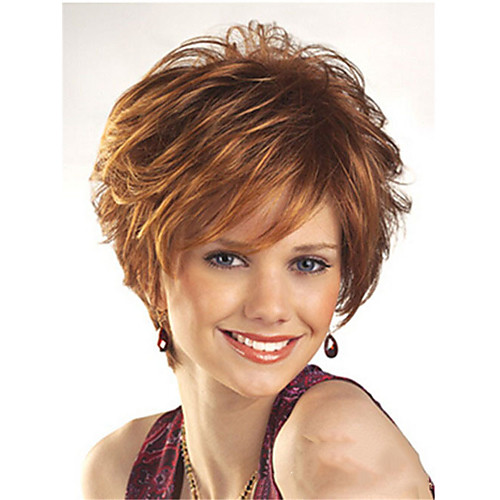 

Synthetic Wig Curly Pixie Cut Wig Short Dark Brown Synthetic Hair Women's Fashionable Design Comfy Dark Brown