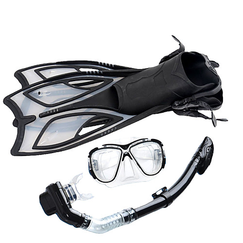 

Snorkeling Set Diving Package - Diving Mask Diving Fins Snorkel - Antifog Antiskid Explosion-Proof Swimming Diving Snorkeling Silicone PVC (Polyvinylchlorid) PPABS For Adults