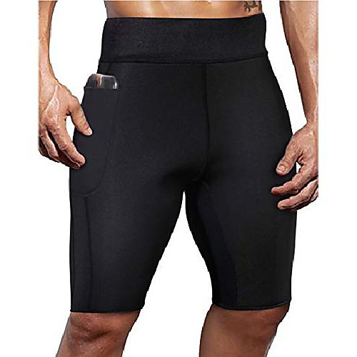 

men's casual training jogger sport short gym sweatpants quick dry breathable active for workout,training,jogging (black sauna pant, m)