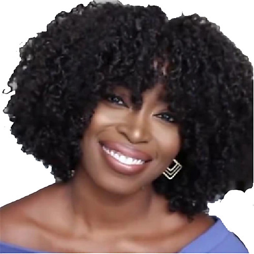 

Synthetic Wig Curly Afro Curly Pixie Cut Wig Short Black Synthetic Hair 14 inch Women's Fashionable Design Classic Fluffy Black