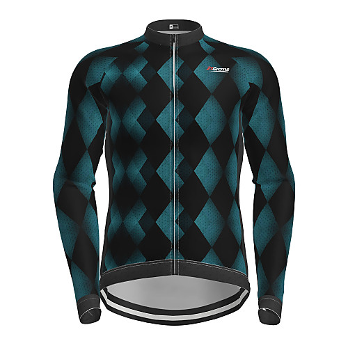 

21Grams Men's Long Sleeve Cycling Jersey Winter Black Bike Jersey Top Mountain Bike MTB Road Bike Cycling Quick Dry Sports Clothing Apparel / Micro-elastic / Athleisure