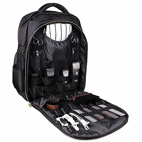 

portable barber backpack-hair stylist travel case, makeup tool bag multifunction travel backpack cosmetic organizer box waterproof storage bag clipper case backpack organizer