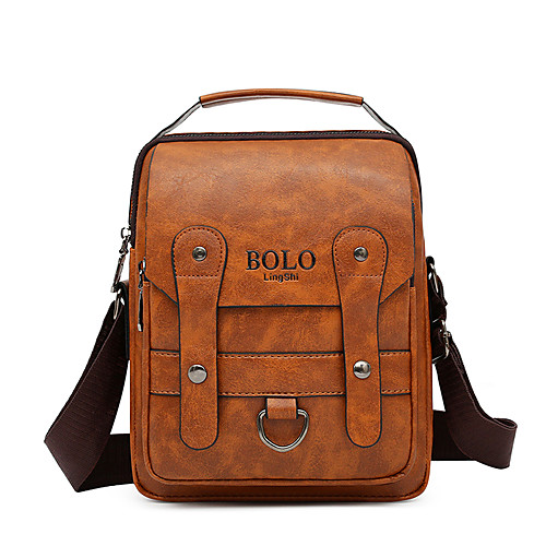 

Men's Bags Crossbody Bag Office & Career 2021 MessengerBag Black Khaki Brown