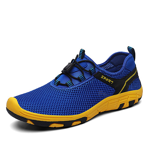 

Men's Trainers Athletic Shoes Sporty Casual Daily Outdoor Mesh Breathable Non-slipping Wear Proof Black Blue Gray Fall Spring