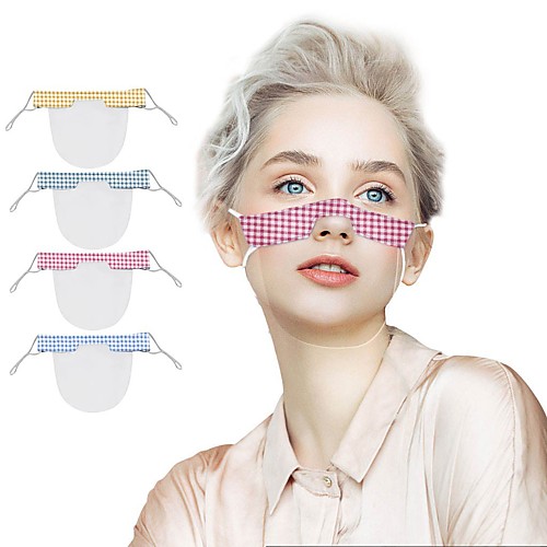 

2 pcs Face cover Casual / Daily PVC (Polyvinylchlorid) Dust Proof Breathable Black and Blue Red and White White Blue Red