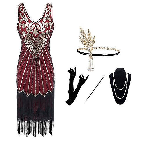 

Dance Costumes 1 Necklace Paillette Women's Party Theme Party Sleeveless Natural Polyester