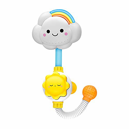 

cloud baby bath toys bathtub showers bathing spouts suckers folding spray faucet play bathroom water toys gifts for kids toddlers boys girls childs