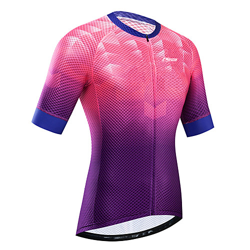 

21Grams Women's Short Sleeve Cycling Jersey Rose Red Bike Jersey Top Mountain Bike MTB Road Bike Cycling UV Resistant Breathable Quick Dry Sports Clothing Apparel / Stretchy