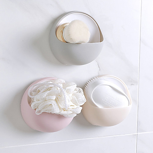 

Creative Fashion Powerful Suction Cup Soap Box Bathroom Simple Soap Box Wall-Mounted Drain Soap Holder