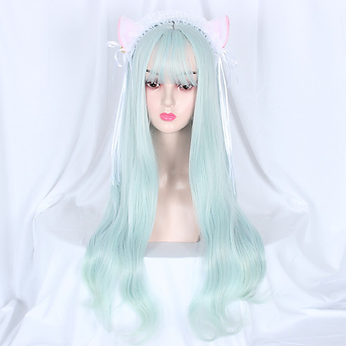 

No Blue Sweet Lolita Ōji Lolita (Boystyle) Lolita Lolita Wig 75 inch Cosplay Wigs Fashion Wig Halloween Wigs