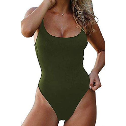 

women's basic adjustable strap padded one-piece swimsuit bathing suit (s, royal blue)