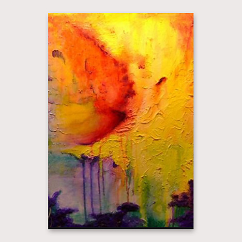

Oil Painting Hand Painted Vertical Abstract Landscape Modern Stretched Canvas