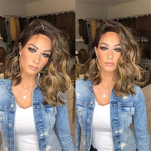 

Synthetic Wig Curly Body Wave Pixie Cut Wig Long Light Brown Synthetic Hair 26 inch Women's Party Classic Comfortable Light Brown