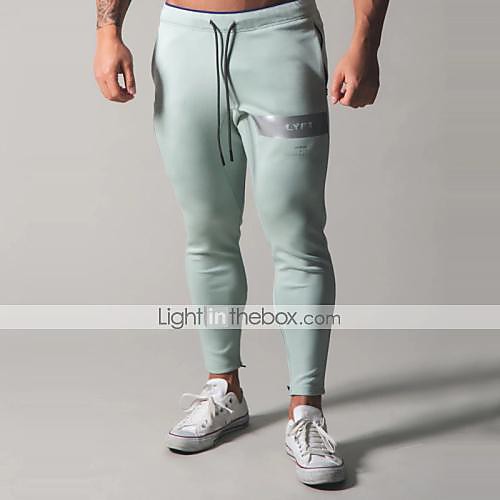 

Men's Sweatpants Joggers Jogger Pants Athleisure Bottoms Zipper Pocket Drawstring Cotton Winter Fitness Gym Workout Running Training Quick Dry Moisture Wicking Soft Normal Sport Black Light Green