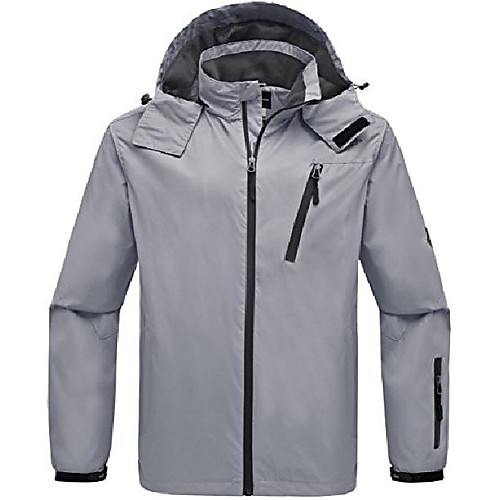 

men's lightweight sportswear breathable windbreaker outdoors grey xl