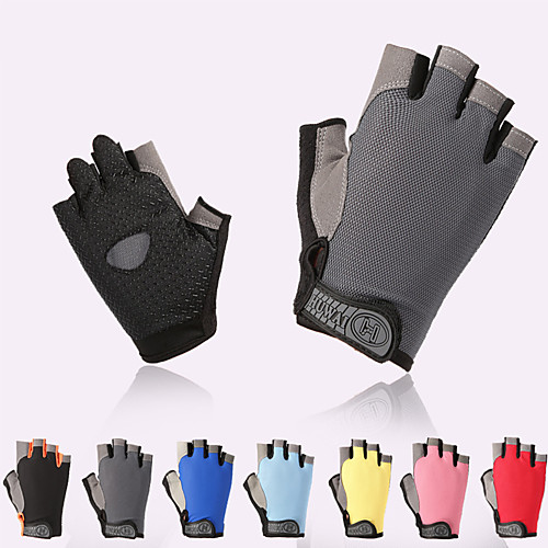 

cycling gloves men's/women's mountain bike gloves half finger biking gloves anti slip shock absorbing gel pad breathable cycle gloves (black, large)