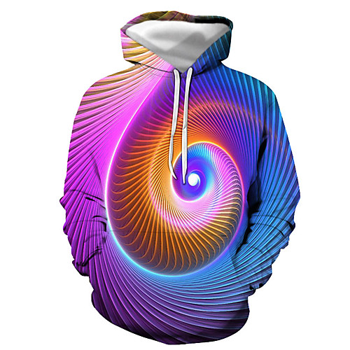 

Men's Pullover Hoodie Sweatshirt Graphic Daily Going out 3D Print Basic Casual Hoodies Sweatshirts Purple