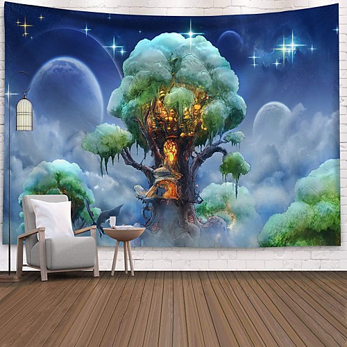 

Wall Tapestry Art Decor Blanket Curtain Picnic Tablecloth Hanging Home Bedroom Living Room Dorm Decoration Polyester Tree Cartoon Beauty Views