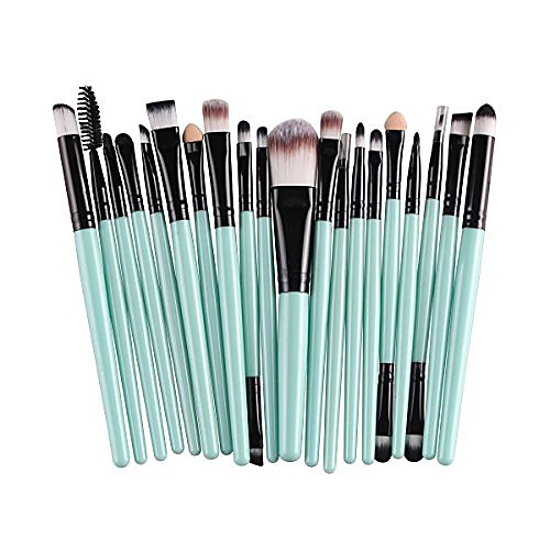 

20 pcs pro makeup brushes set powder foundation eyeshadow eyeliner lip cosmetic clearance brush & #40;green black& #41;