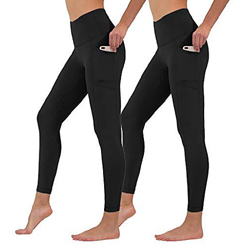 

high waist ultra soft ankle length leggings with pockets- tayo yam - medium