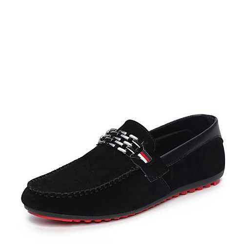 

Men's Loafers & Slip-Ons Casual Daily PU Breathable Black Red Blue Spring / Hollow-out