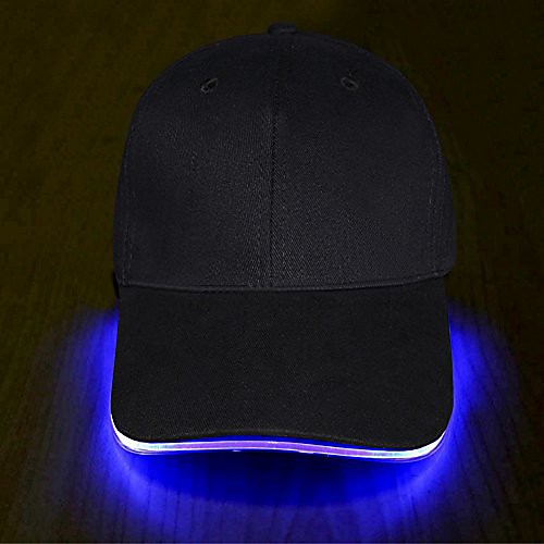 

led hat - ultra bright lights unisex baseball cap one size fits all (blue)